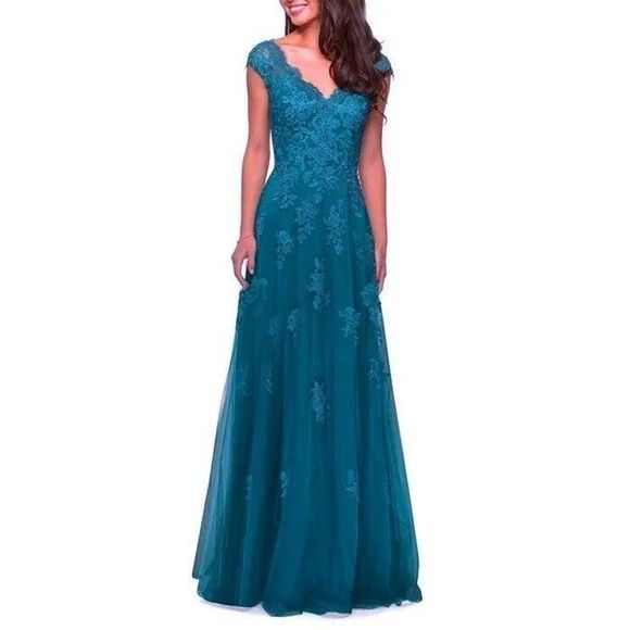 Blue La Femme Size 14 A-line dress